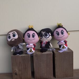 Harry Potter Funko Plush Set of 4 Mini 4” Chibi Dolls Hogwarts